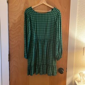 Sugarhill Brighton green checked dress